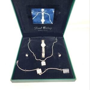 Fred Belay New Watch & Jewelry Gift Set 5‎ Piece Vintage 90s Birthday Gift NWT